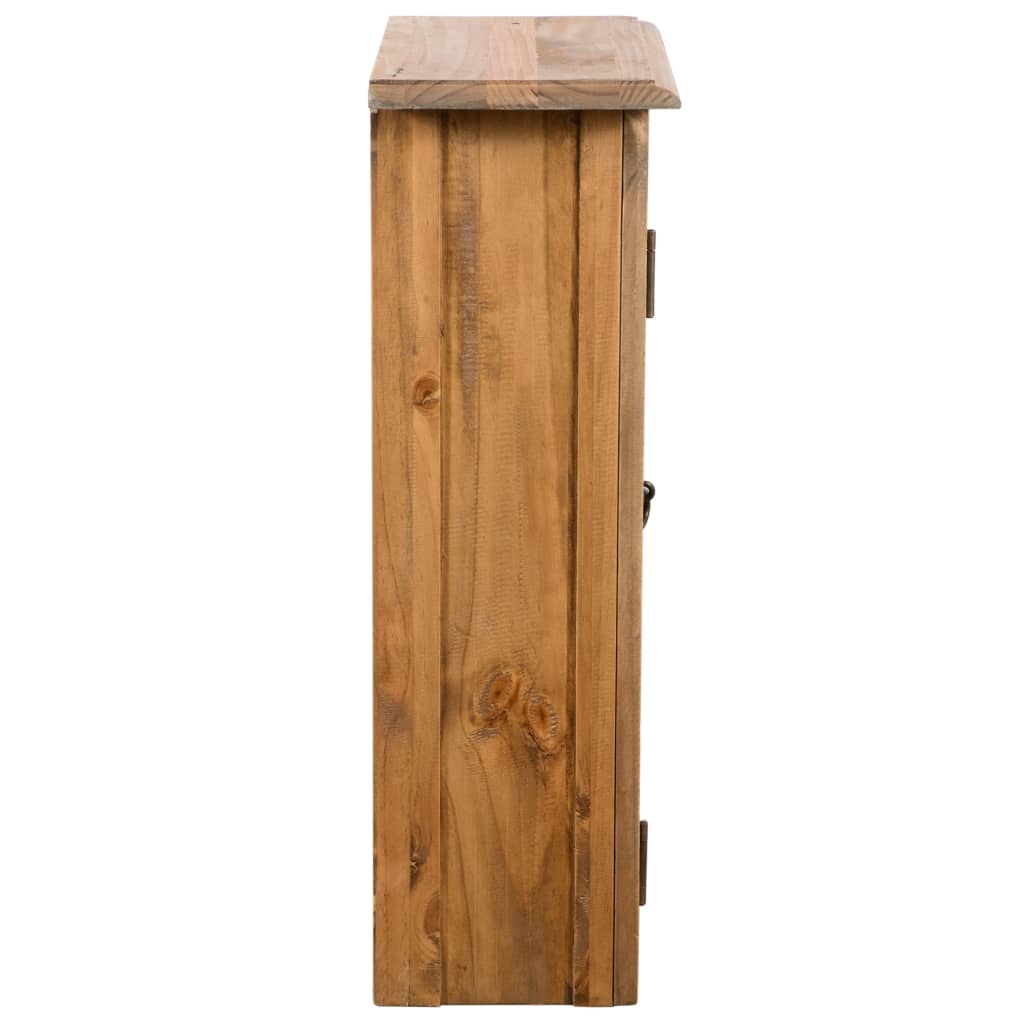 vidaXL Wisząca szafka łazienkowa, drewno sosnowe, 42x23x70 cm