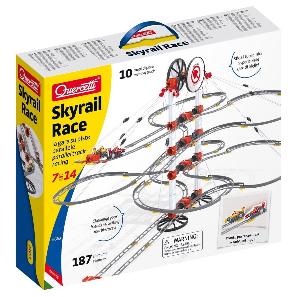 Quercetti Kulodrom Skyrail Race, 187 elementów