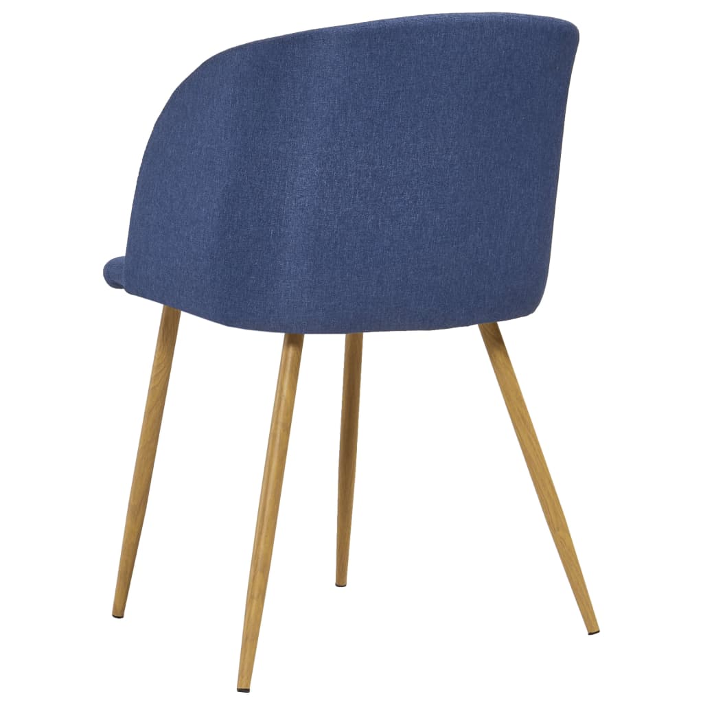 vidaXL Krzesła do jadalni, 2 szt., niebieskie, tapicerowane tkaniną