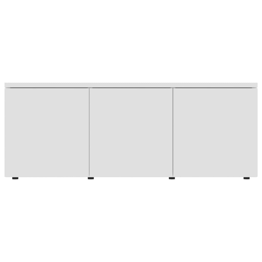 vidaXL Szafka pod telewizor, biała, 80x34x30 cm, płyta wiórowa