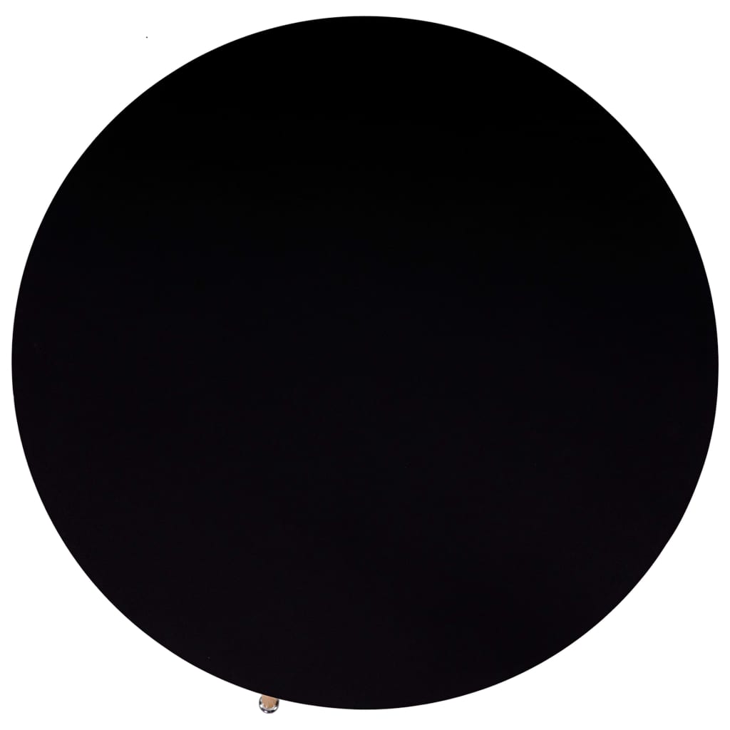 vidaXL Stół do jadalni, kolor czarny i dębowy, 90 x 73,5 cm, MDF