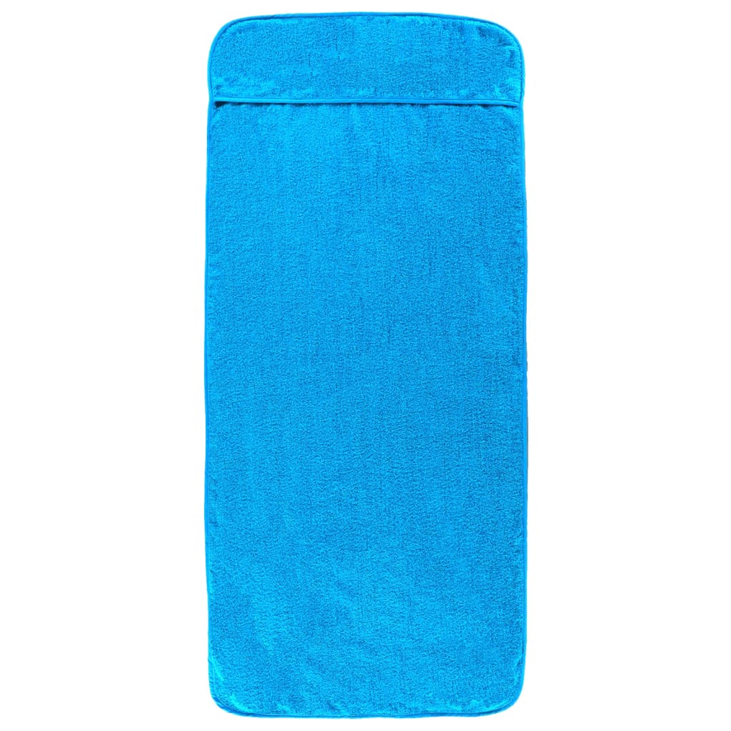 vidaXL Ręczniki plażowe, 2 szt., turkusowe, 60x135 cm, 400 g/m²