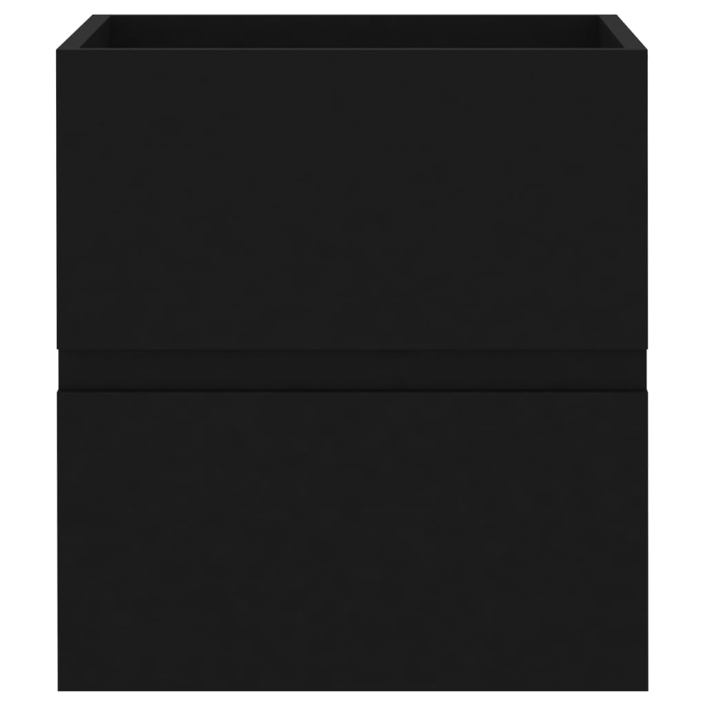vidaXL Szafka pod umywalkę, czarna, 41x38,5x45 cm, płyta wiórowa