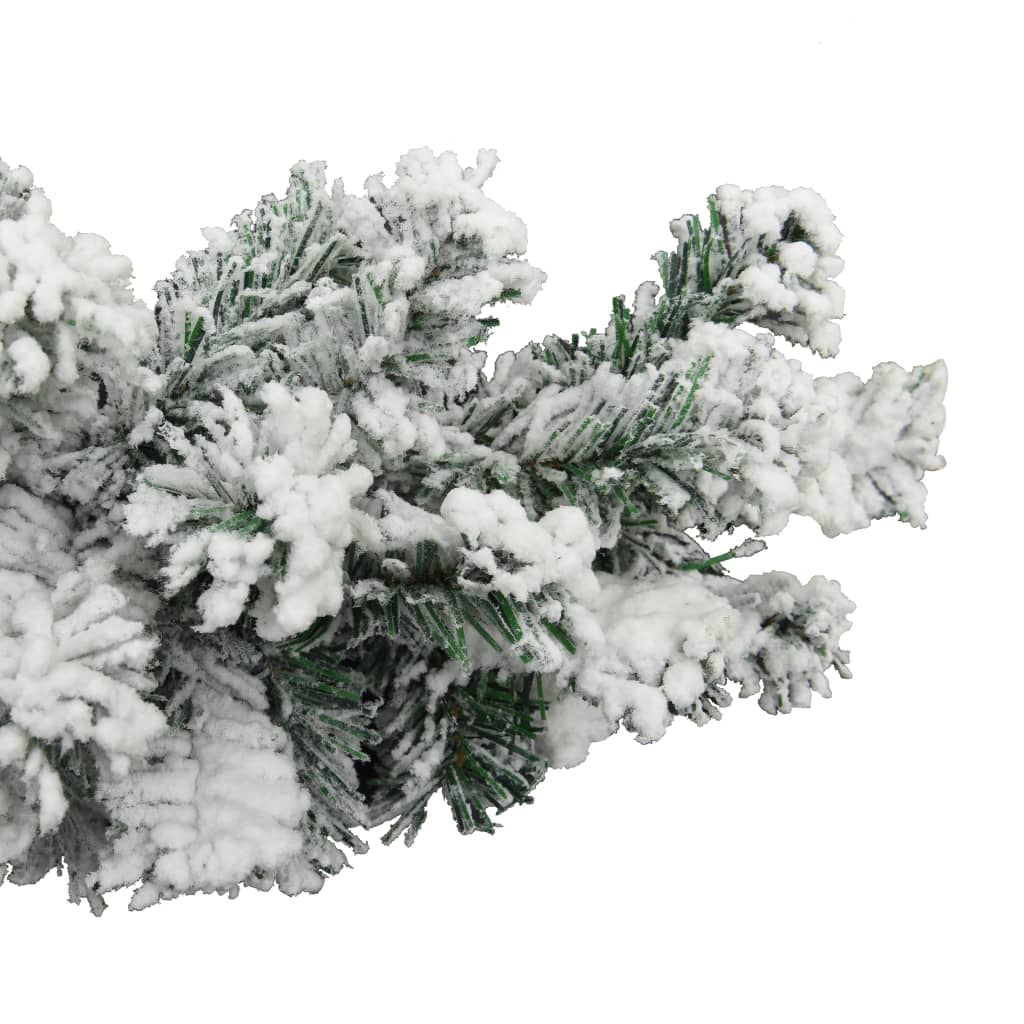 vidaXL Świąteczna girlanda pokryta śniegiem, zielona, 5 m, PVC