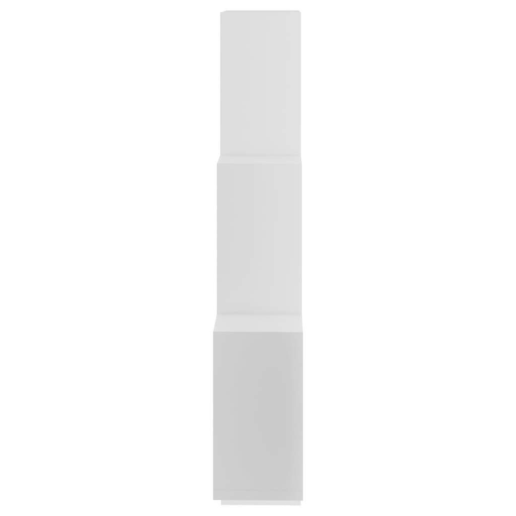 vidaXL Półka ścienna w formie kostek, biała, 78x15x93 cm