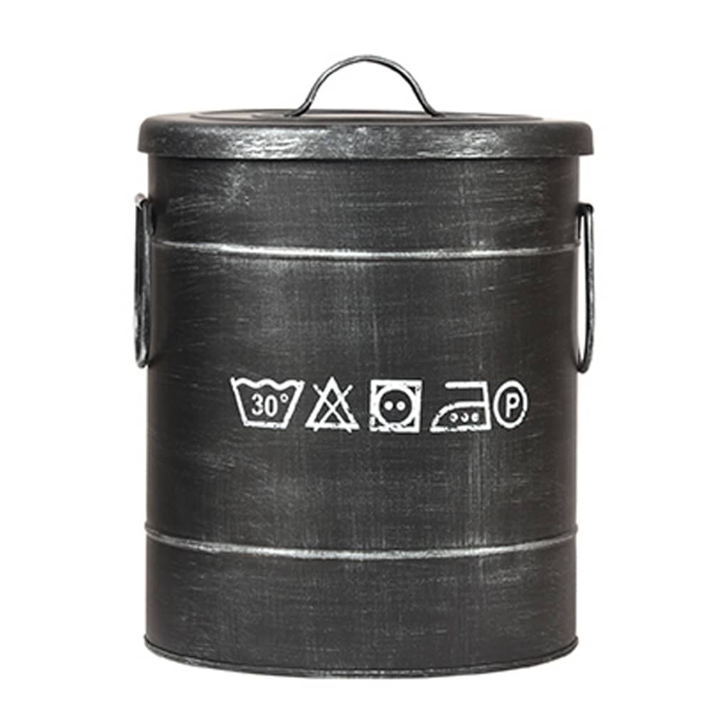 LABEL51 Pojemnik na pranie, 26x26x33 cm, S, antyczna czerń