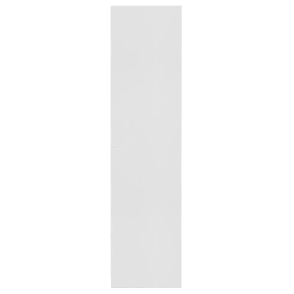 vidaXL Szafa, biała, 100x50x200 cm, materiał drewnopochodny