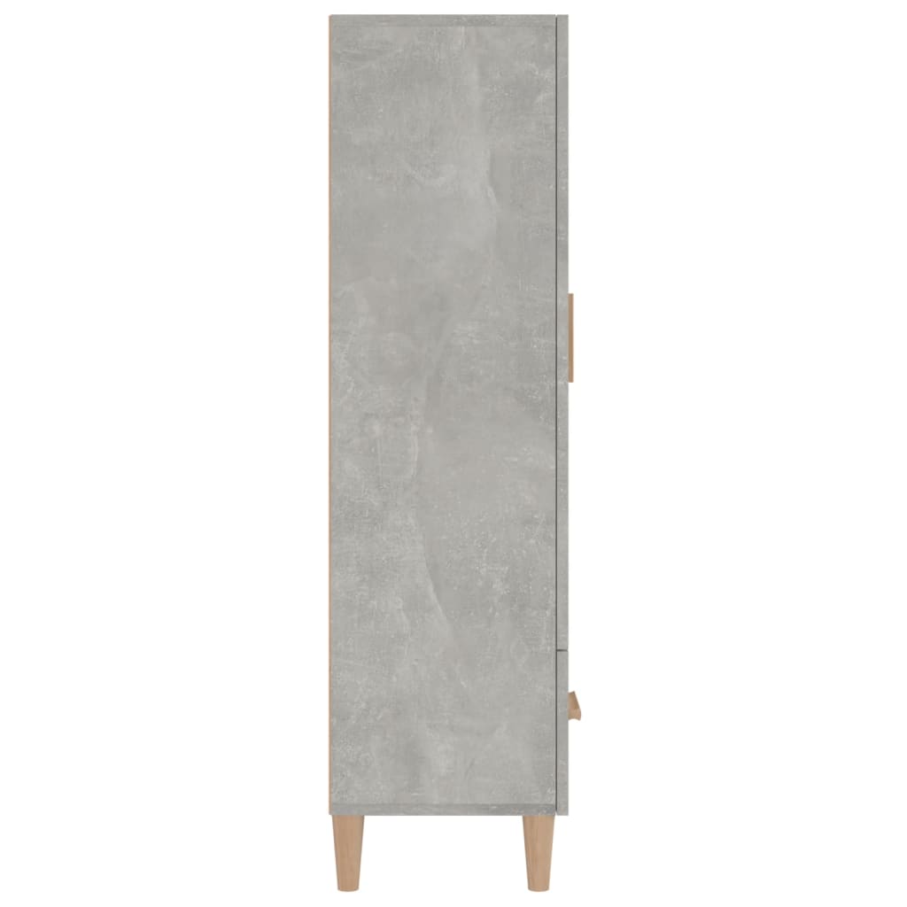 vidaXL Szafka, szarość betonu, 70x31x115 cm, materiał drewnopochodny
