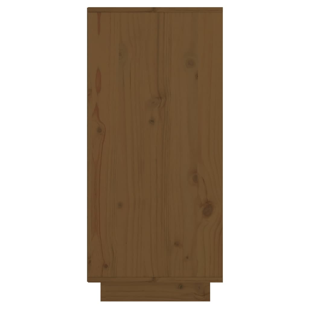 vidaXL Szafka, miodowy brąz, 60 x 34 x 75 cm, lite drewno sosnowe