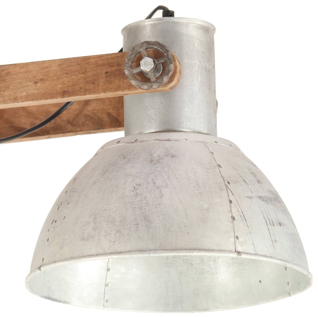 vidaXL Industrialna lampa wisząca, 25 W, srebrna, 109 cm, E27