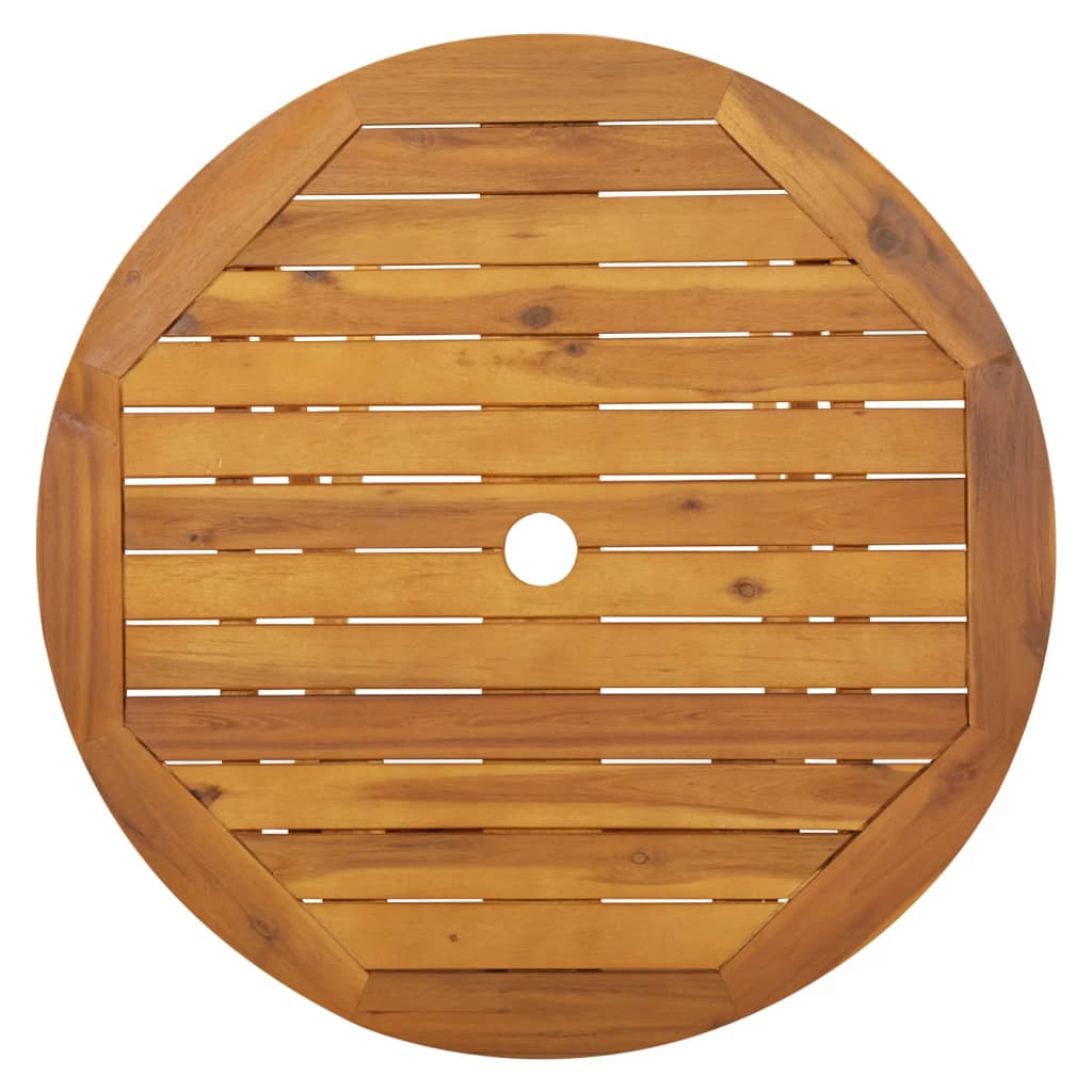 vidaXL Składany stół ogrodowy, 70 cm, lite drewno akacjowe