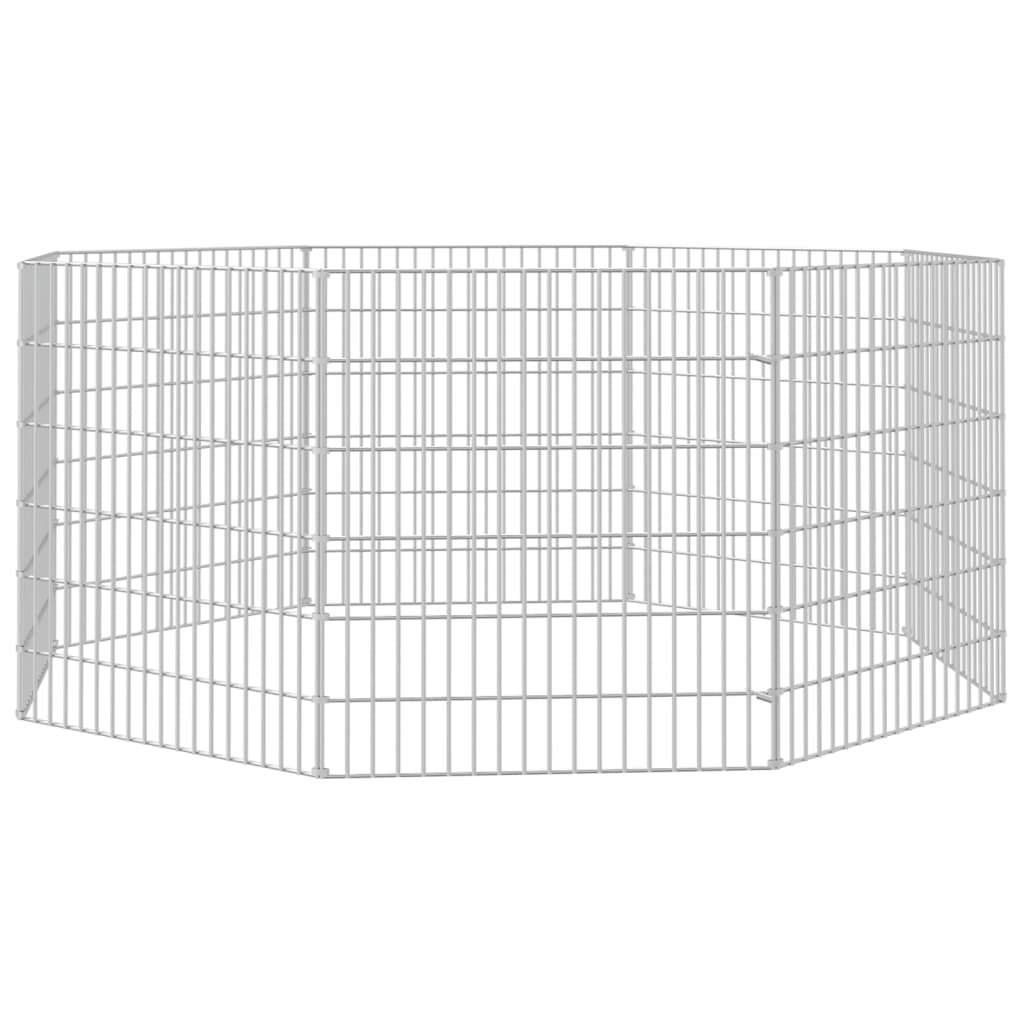 vidaXL 8-panelowa klatka dla królika, 54x60 cm, galwanizowane żelazo