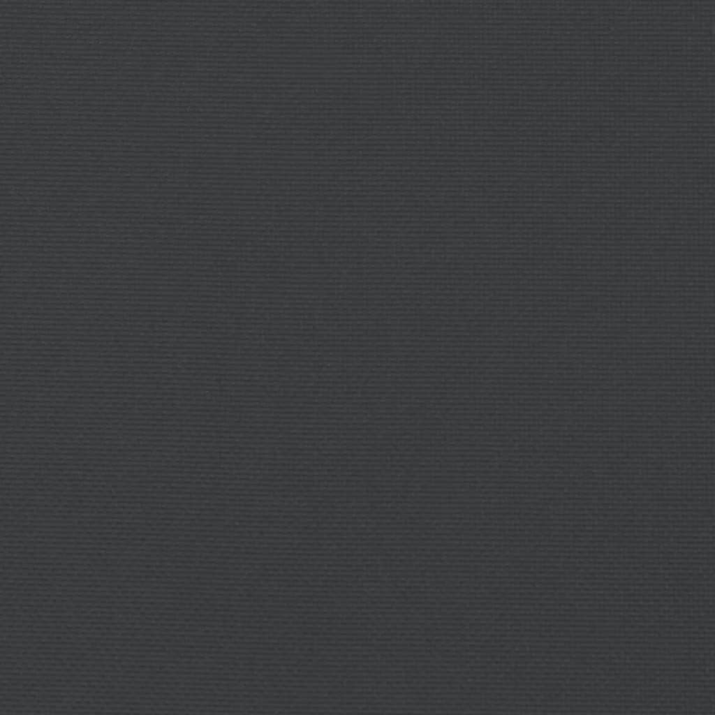 vidaXL Poduszka na ławkę ogrodową, czarna, 200x50x7 cm, tkanina
