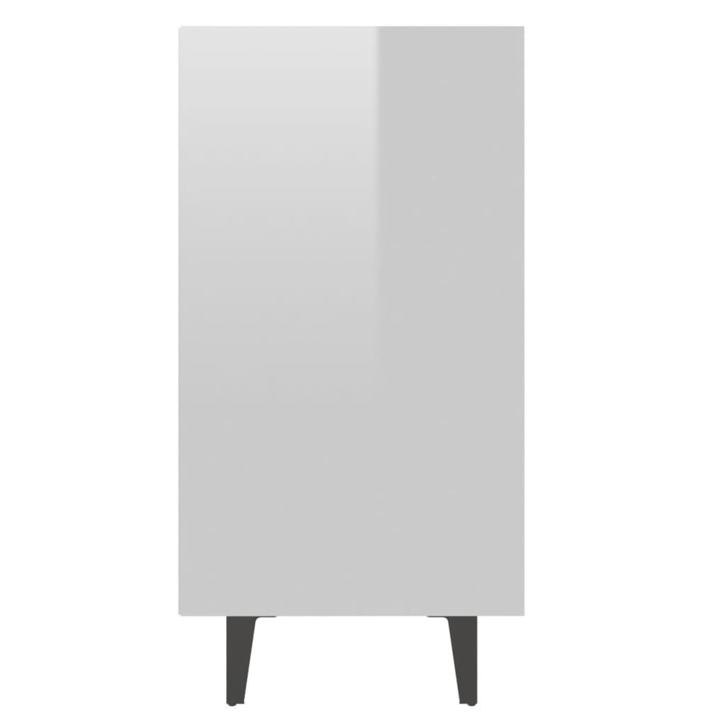vidaXL Szafka na wysoki połysk, biała, 103,5x35x70 cm, płyta wiórowa
