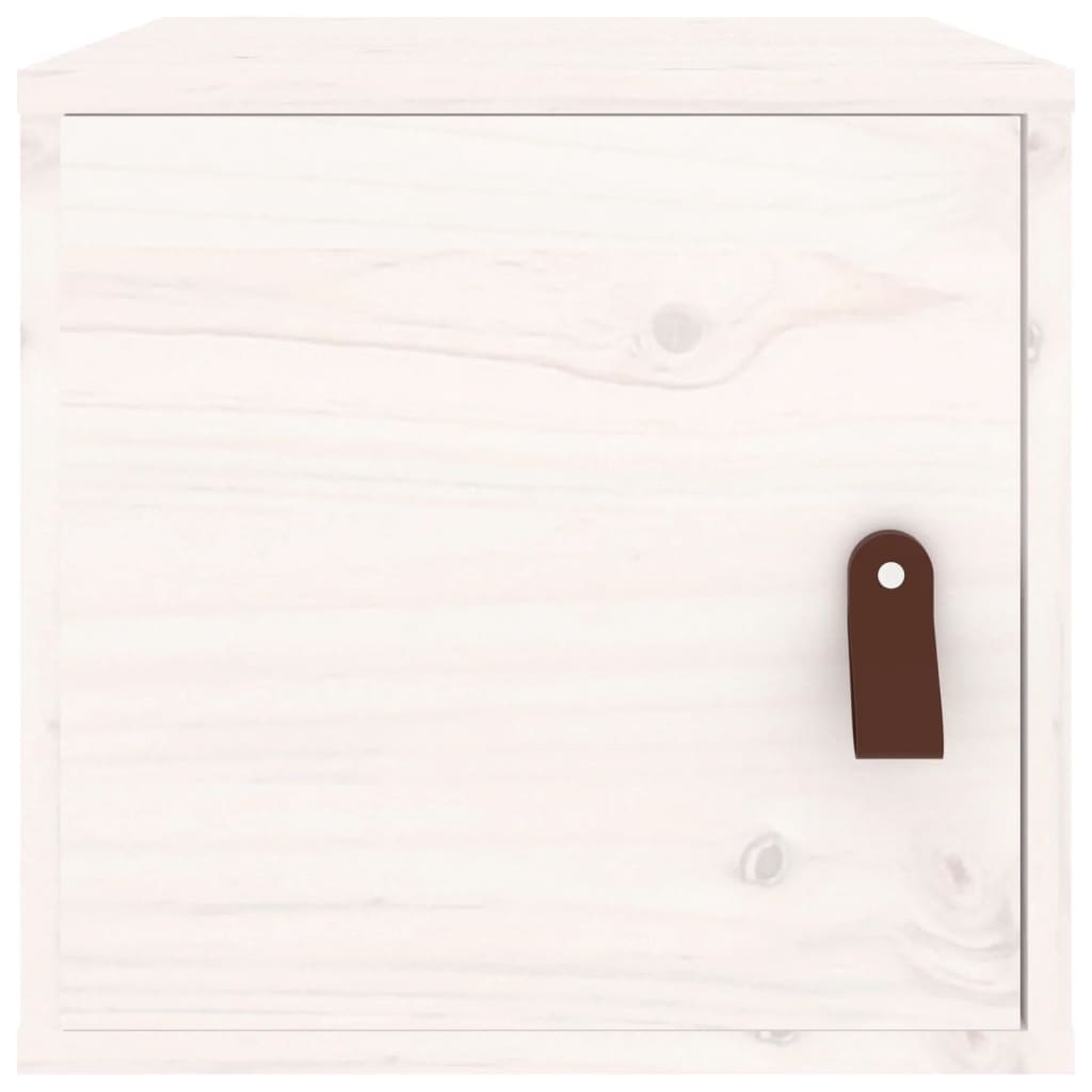 vidaXL Szafka ścienna, biała, 31,5x30x30 cm, lite drewno sosnowe