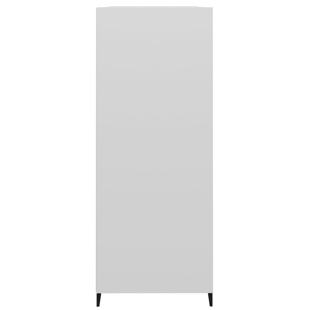vidaXL Szafka, biała, połysk, 69,5x32,5x90 cm, materiał drewnopochodny