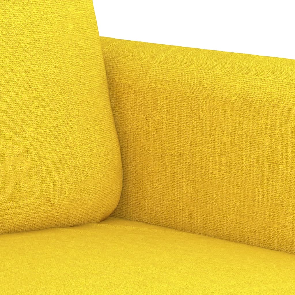 vidaXL Fotel, jasnożółty, 60 cm, obity tkaniną