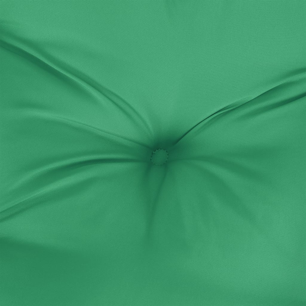 vidaXL Poduszki na krzesła, 4 szt., zielone, 40x40x7 cm, tkanina