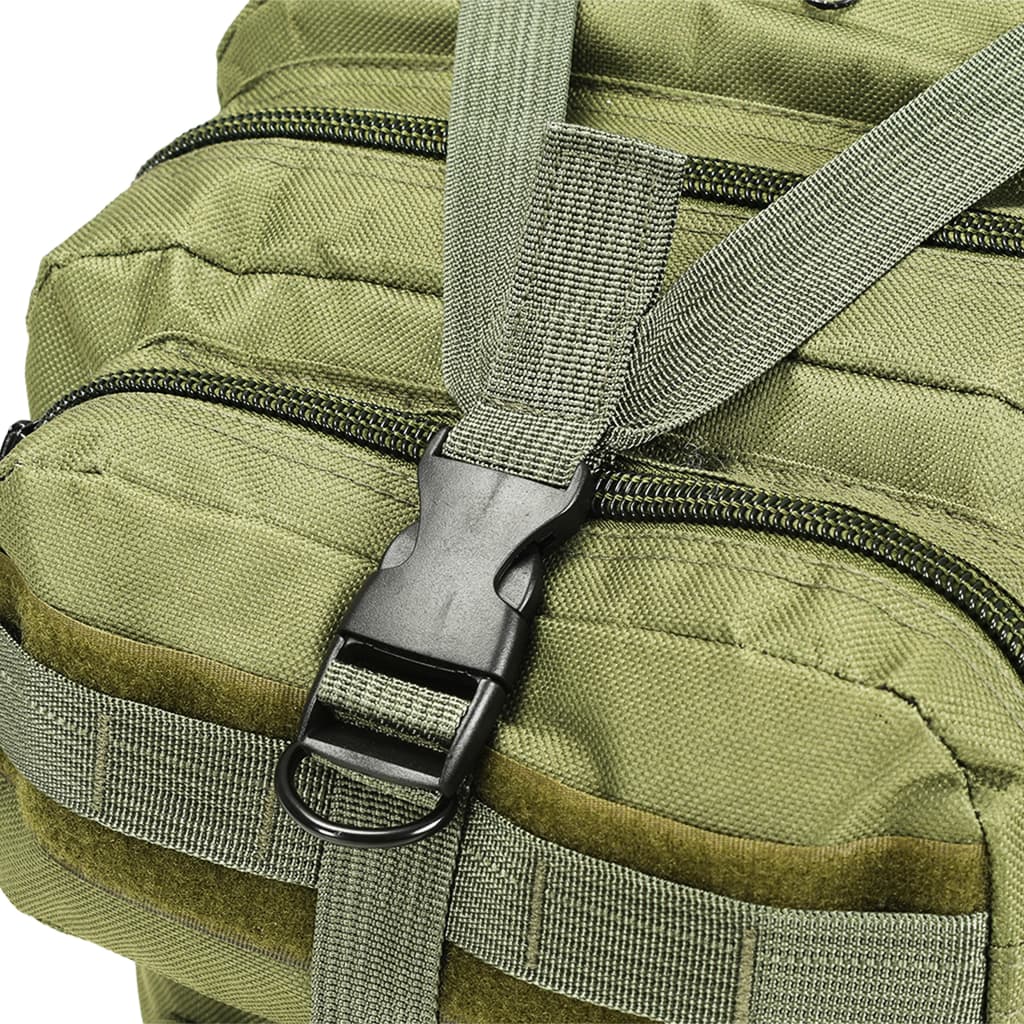 vidaXL Plecak w stylu wojskowym, 50 L, oliwkowy zielony