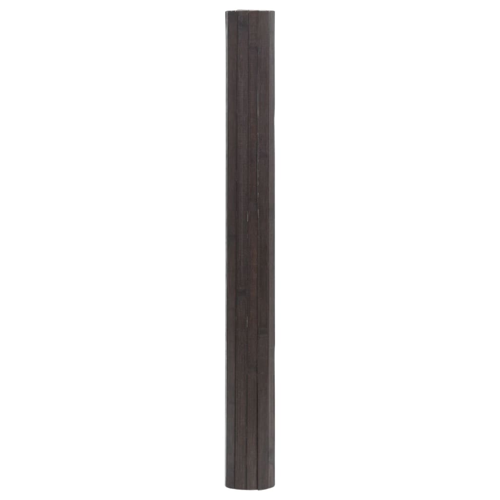 vidaXL Dywan prostokątny, ciemnobrązowy, 70x300 cm, bambusowy