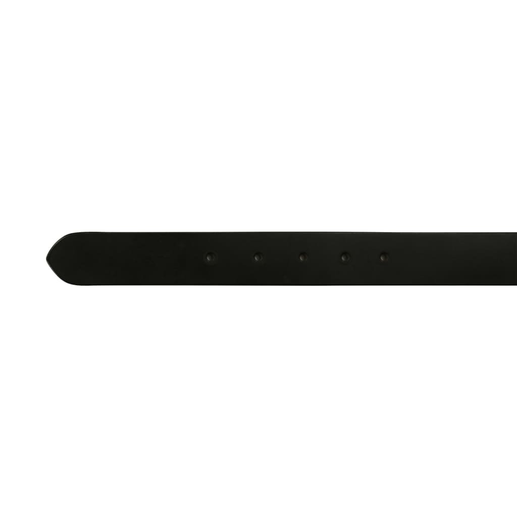 vidaXL Męski pasek biznesowy, skórzany, czarny, 125 cm