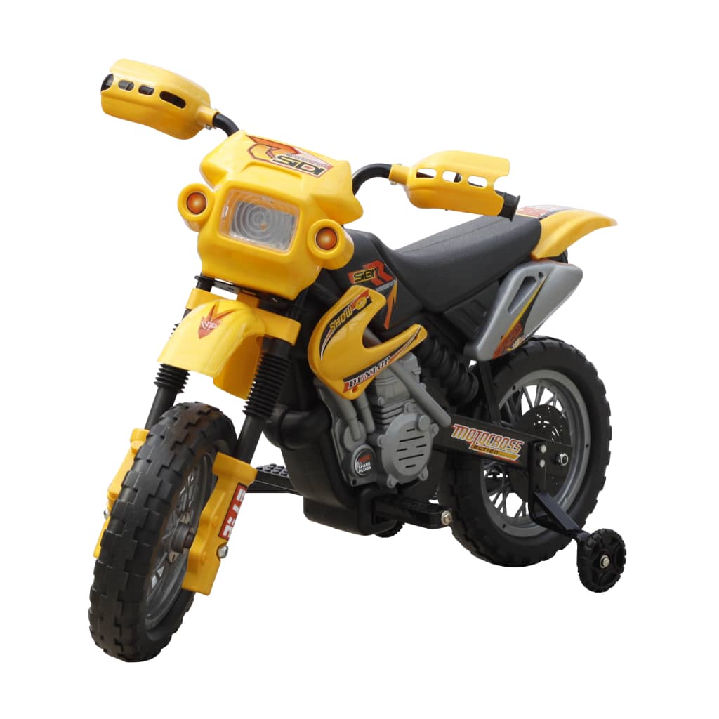 vidaXL Motocykl dla dzieci, żółto-czarny