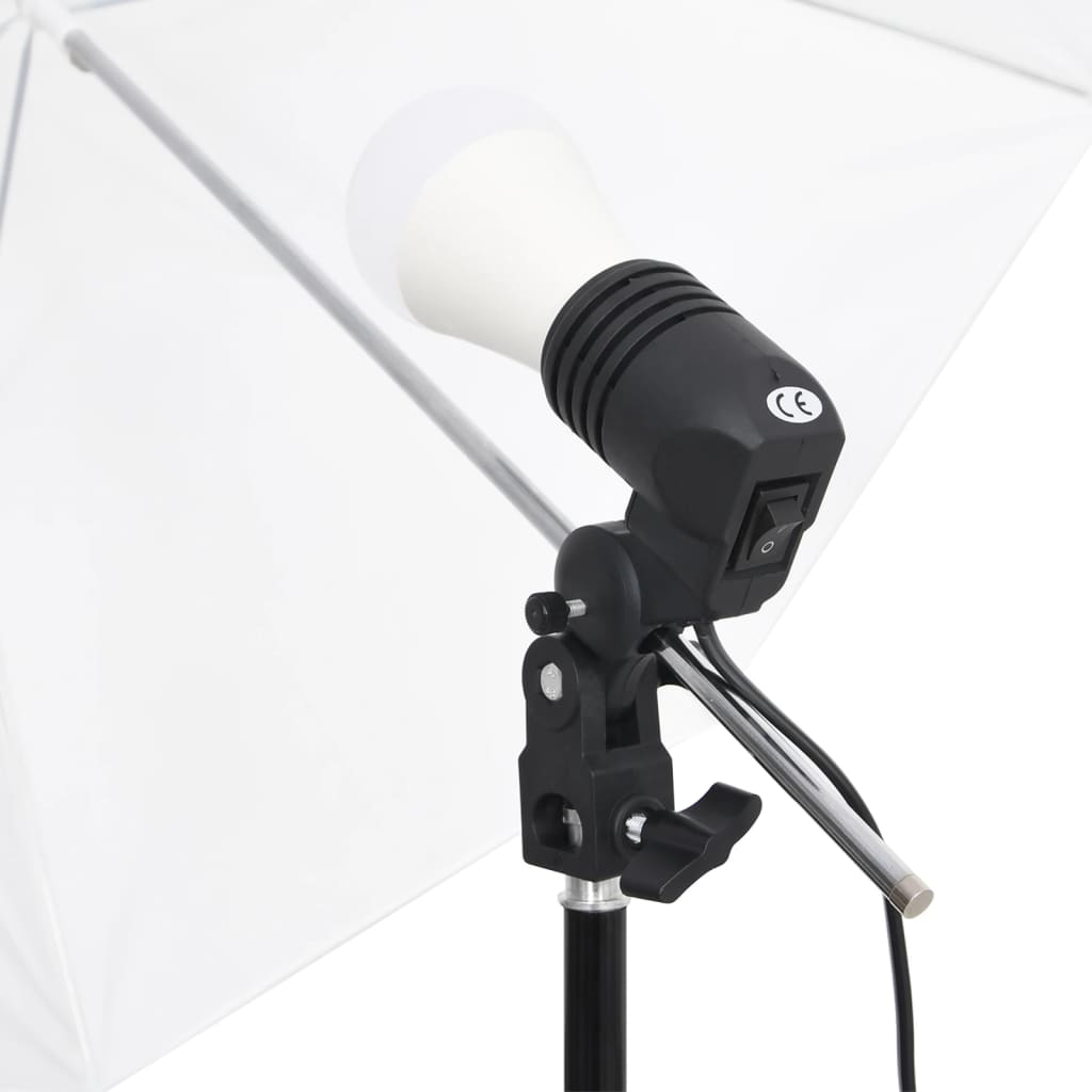 vidaXL Studyjny zestaw oświetleniowy z tłami i parasolkami