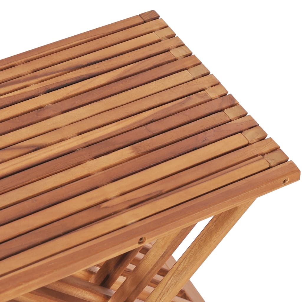 vidaXL Składany stołek, 40x32x45 cm, lite drewno tekowe
