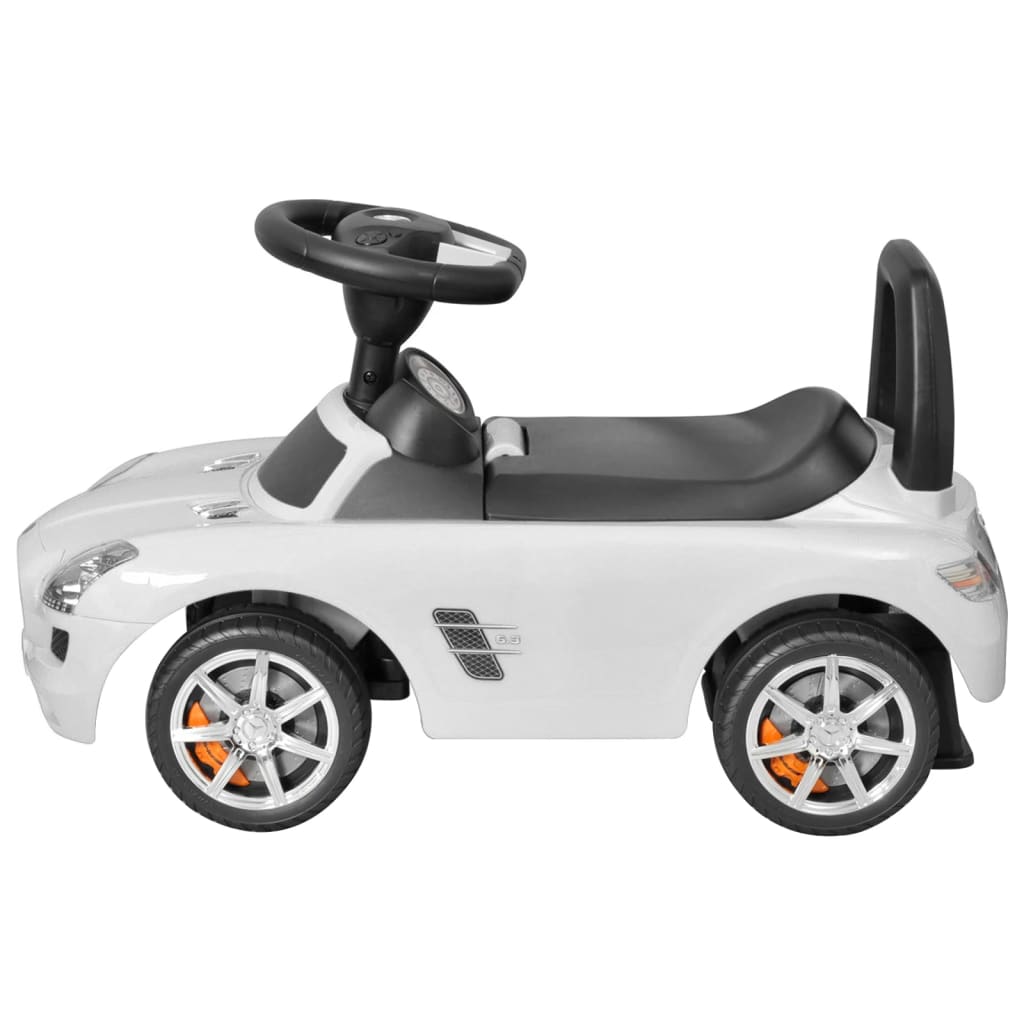Mercedes Benz - samochód zabawka dla dzieci napędzany nogami, biały