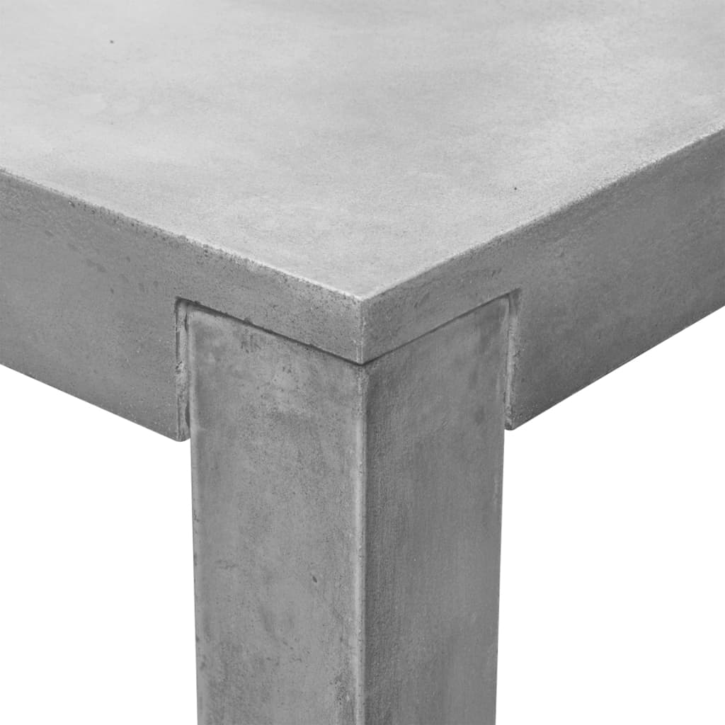 vidaXL Stół ogrodowy, szary, 180x90x75 cm, betonowy