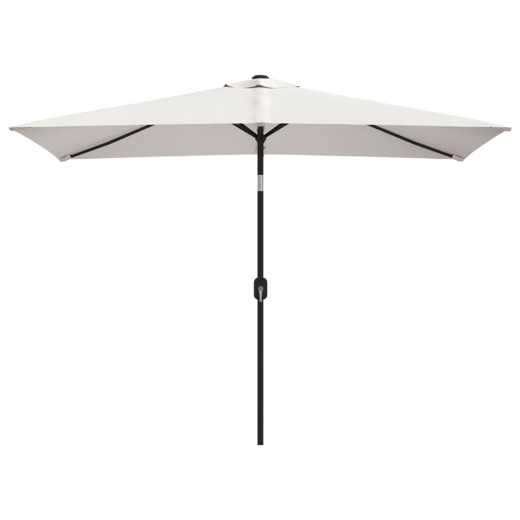vidaXL Prostokątny parasol ogrodowy, biały, 200x300 cm