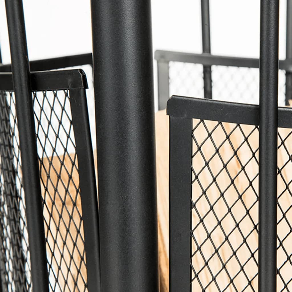 HI Koksownik z osłoną przed iskrami, czarny, 40 x 61 cm