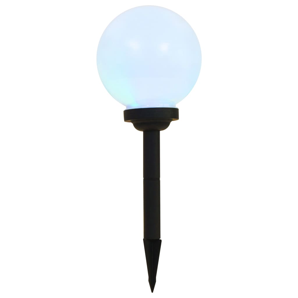vidaXL Lampy solarne do ogrodu, 6 szt., LED, kuliste, 20 cm, RGB