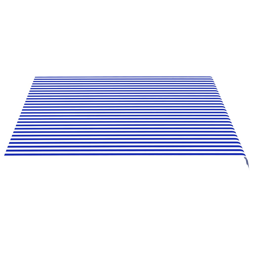 vidaXL Zapasowa tkanina na markizę, niebiesko-biała, 4x3,5 m