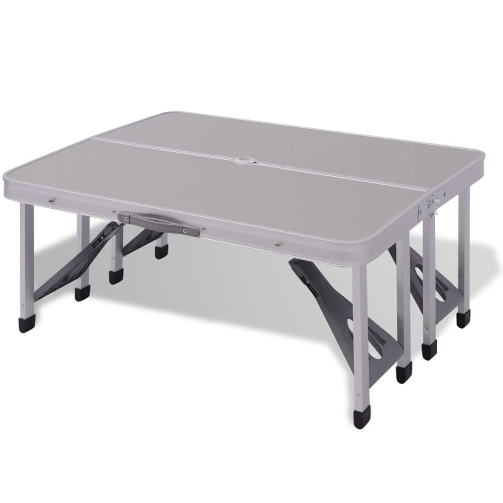 vidaXL Aluminiowy stół piknikowy