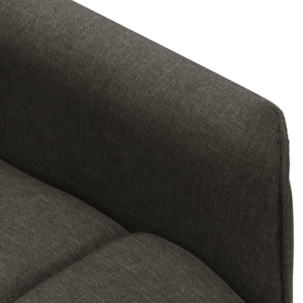vidaXL Podnoszony fotel masujący, rozkładany, kolor taupe, tkanina