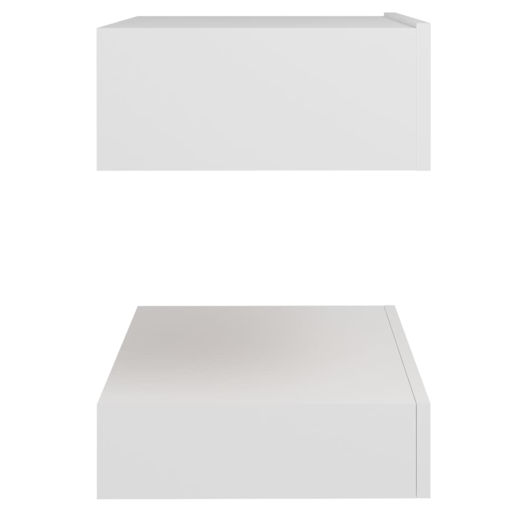 vidaXL Szafka nocna, biała, 60x35 cm, płyta wiórowa