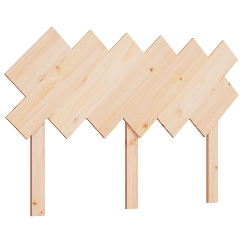 vidaXL Wezgłowie łóżka, 132x3x81 cm, lite drewno sosnowe