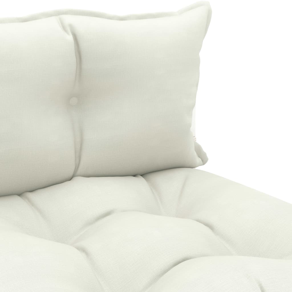 vidaXL Ogrodowa sofa 3-osobowa z palet, z beżowymi poduszkami