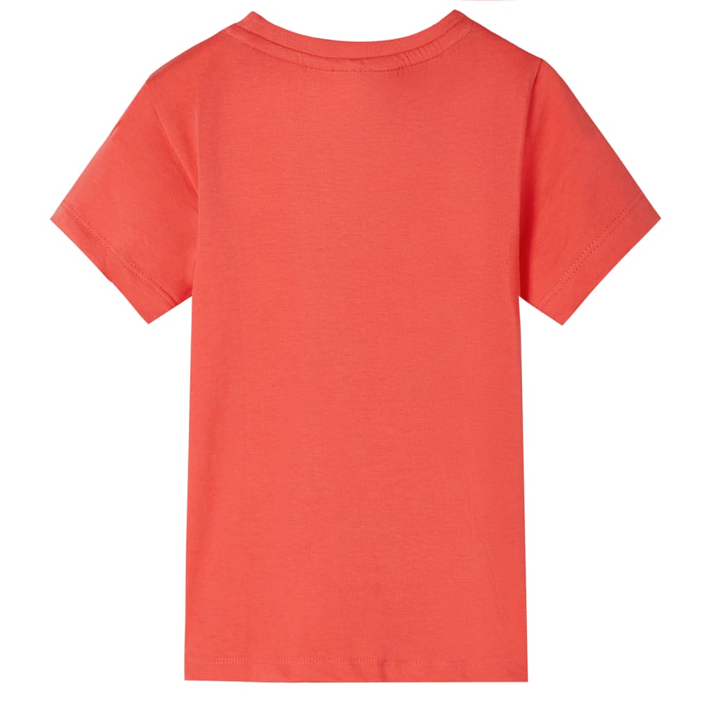 Koszulka dziecięca z krótkimi rękawami, jasnoczerwona, 92