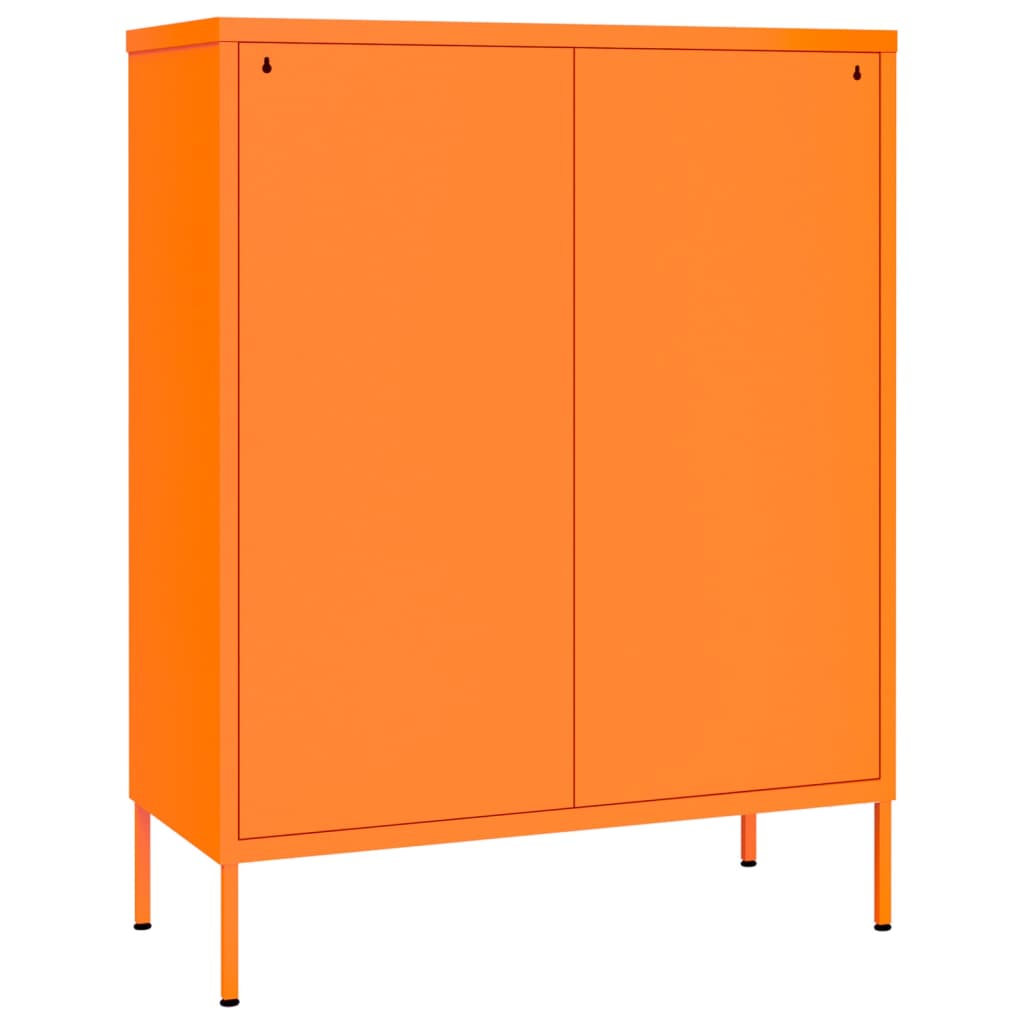 vidaXL Szafka z szufladami, pomarańczowa, 80x35x101,5 cm, stalowa