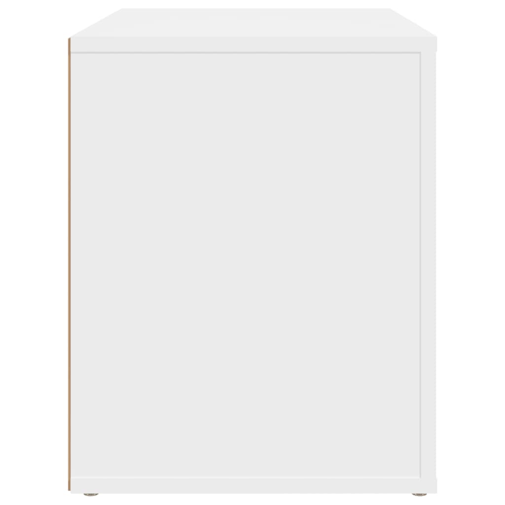 vidaXL Szafka nocna, biała, 60x36x45 cm, materiał drewnopochodny