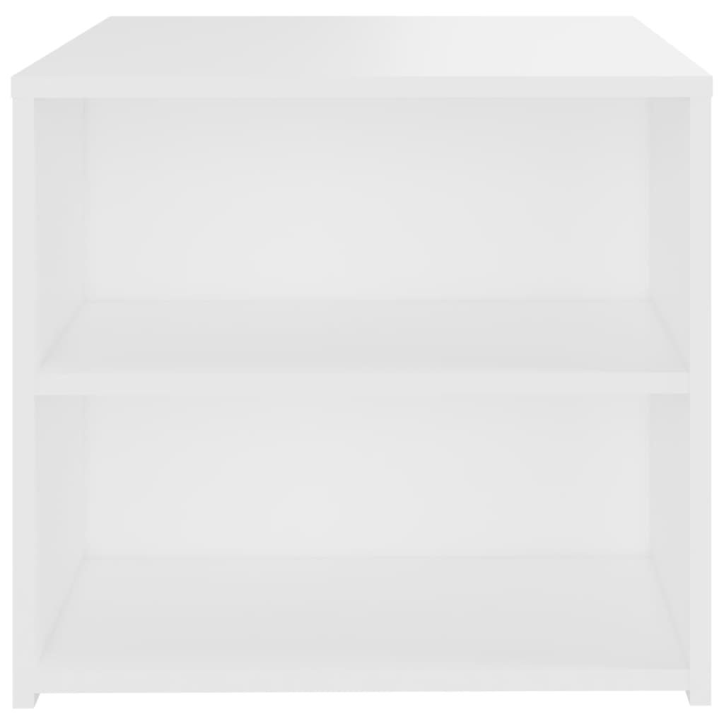 vidaXL Stolik boczny, biały, 50x50x45 cm, materiał drewnopochodny