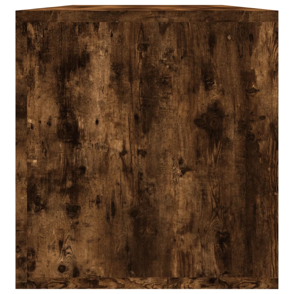 vidaXL Szafka na płyty winylowe, przydymiony dąb, 71x34x36 cm