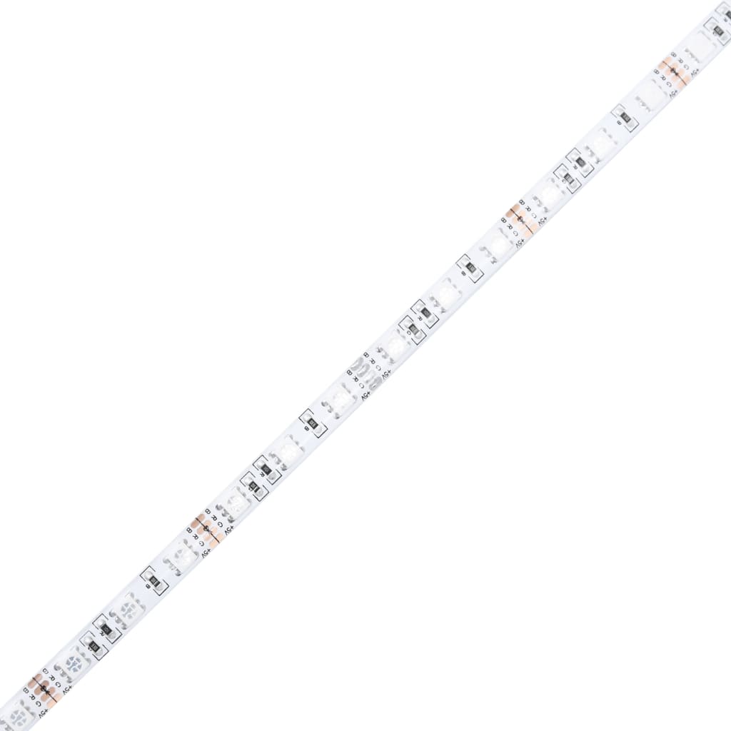 vidaXL Szafka z oświetleniem LED, biała, wysoki połysk, 115,5x30x75 cm