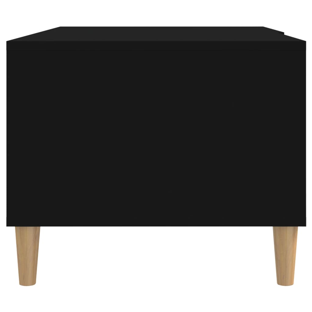 vidaXL Stolik kawowy, czarny, 89,5x50x40 cm, materiał drewnopochodny