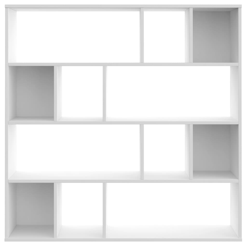 vidaXL Przegroda/regał, biały, 110x24x110 cm, materiał drewnopochodny