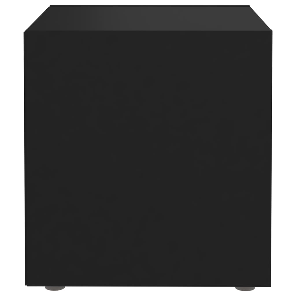 vidaXL Szafki pod TV, 2 szt., czarne, 37x35x37 cm, płyta wiórowa