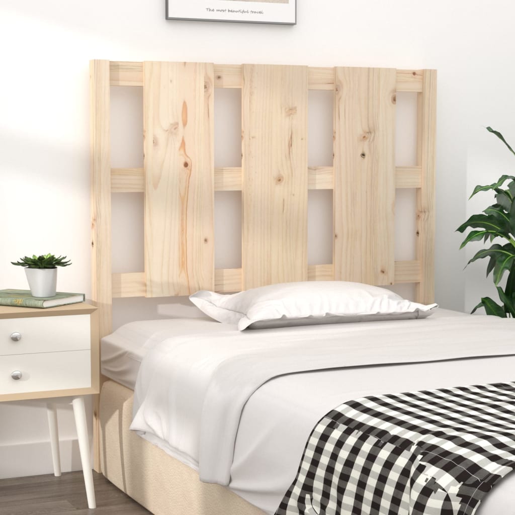 vidaXL Wezgłowie łóżka, 95,5x4x100 cm, lite drewno sosnowe