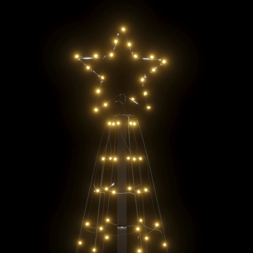 vidaXL Choinka z lampek, z kołkami, 220 ciepłych białych LED, 180 cm
